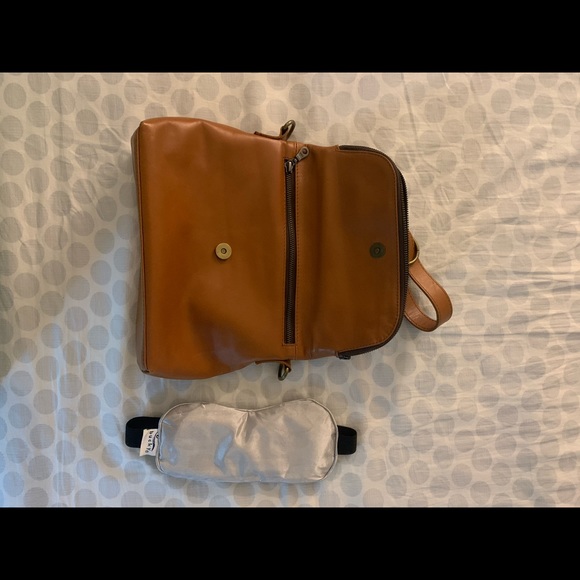 Genuine leather 2 in 1 purse backpack tan camel - Picture 8 of 10